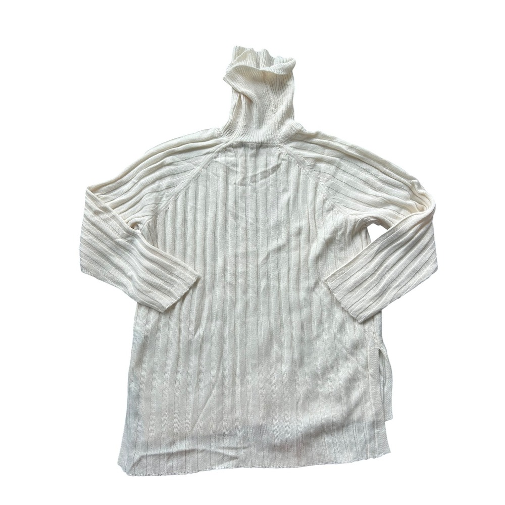 Sanctuary Ribbed Turtleneck‎ Sweater Cream Off White Women's XL NWT
